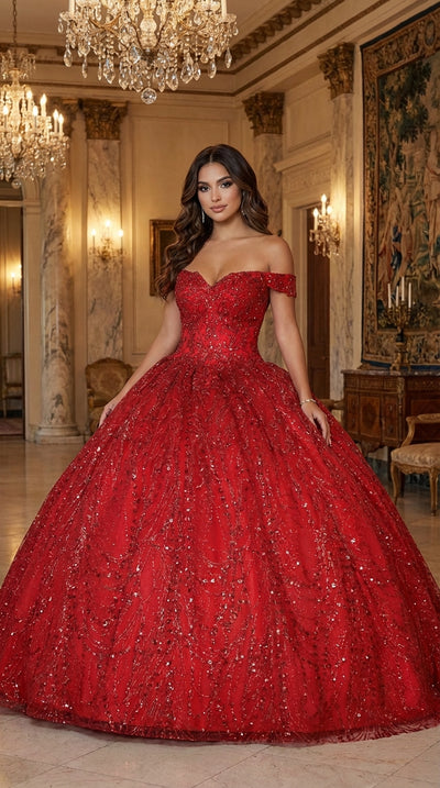 Layla K LK153 Corset Back Embellished Quinceanera Formal Ball Gown