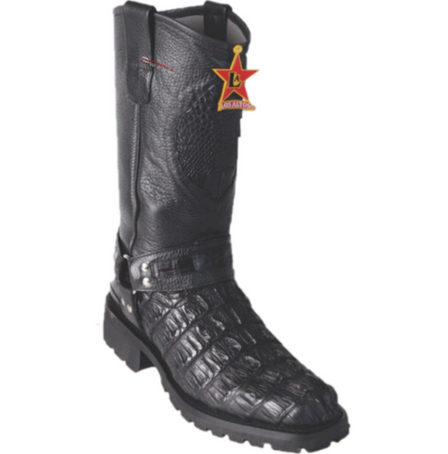 Men’s Los Altos Caiman Tail Biker Boots