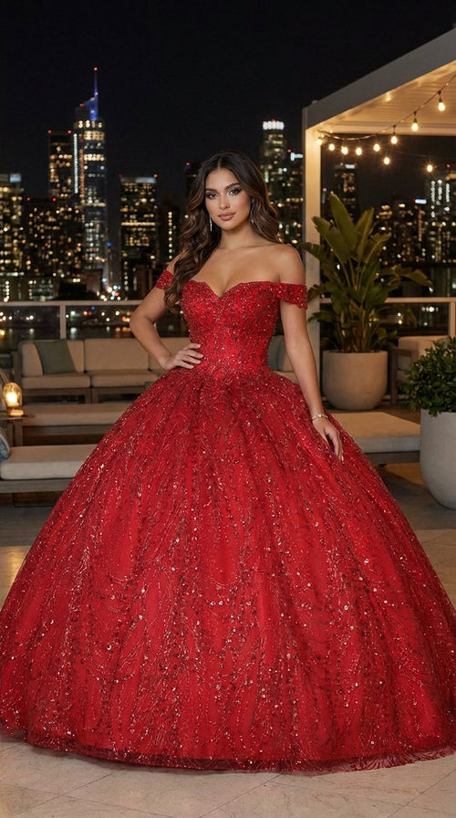 Layla K LK153 Corset Back Embellished Quinceanera Formal Ball Gown