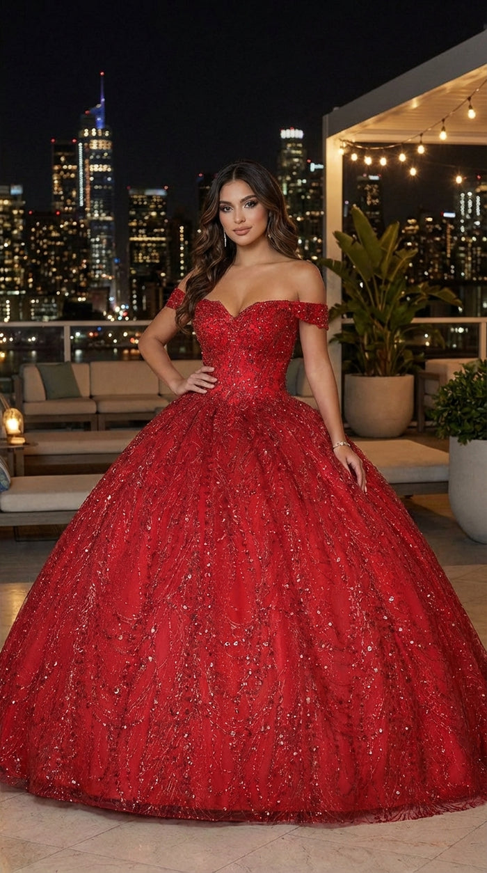 Layla K LK153 Corset Back Embellished Quinceanera Formal Ball Gown
