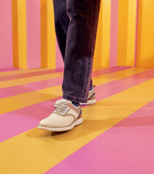 EVERIDGE Plain Toe Elastic Lace Up