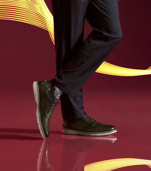 SYNC Plain Toe Elastic Lace Up