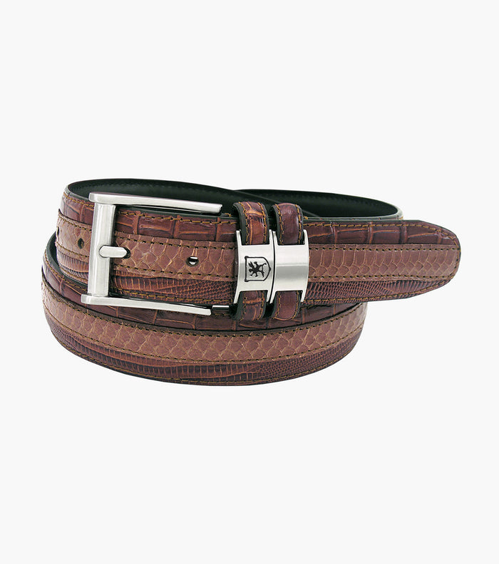 MAES XL Genuine Leather Embossed Belt