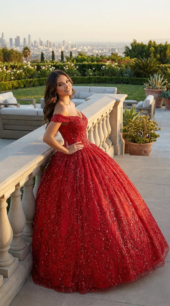 Layla K LK153 Corset Back Embellished Quinceanera Formal Ball Gown