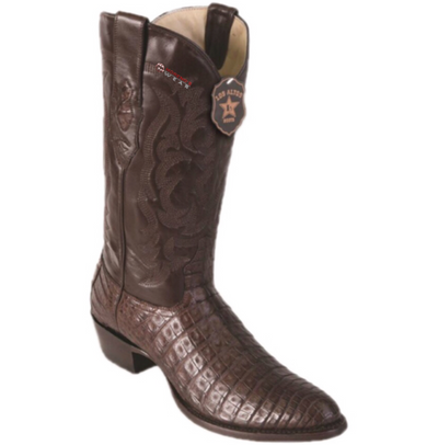 Men's Los Altos Caiman Belly Boots Round Toe