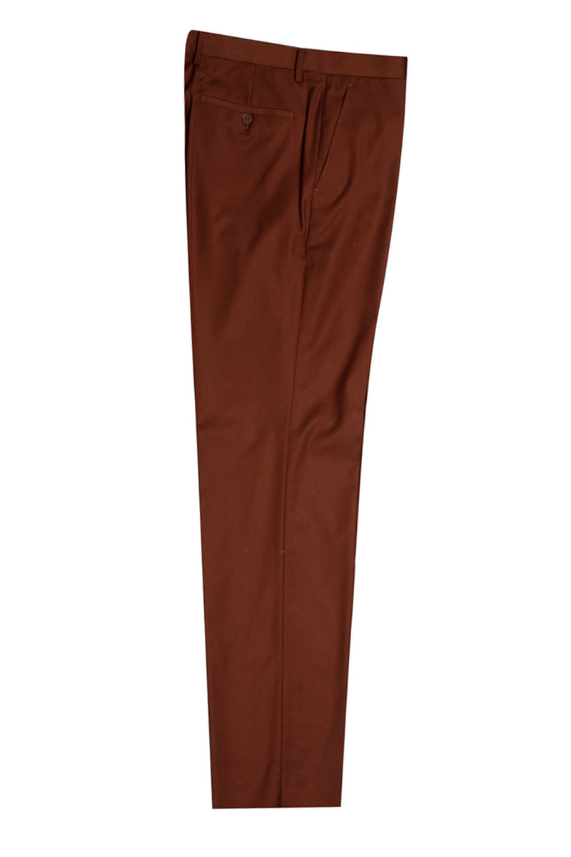 Men's Sophisticated Brown Vested Stacy Adams Basic 2-Button Suit