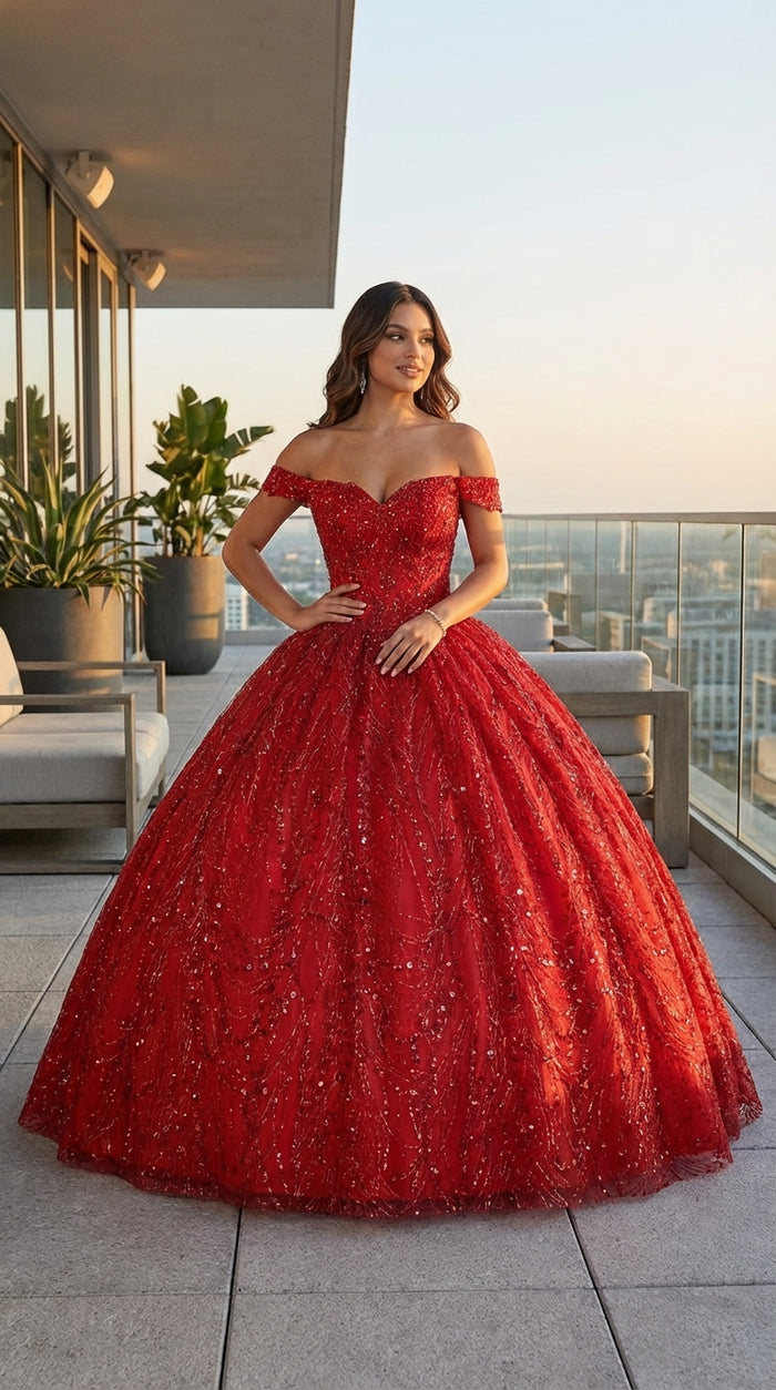 Layla K LK153 Corset Back Embellished Quinceanera Formal Ball Gown