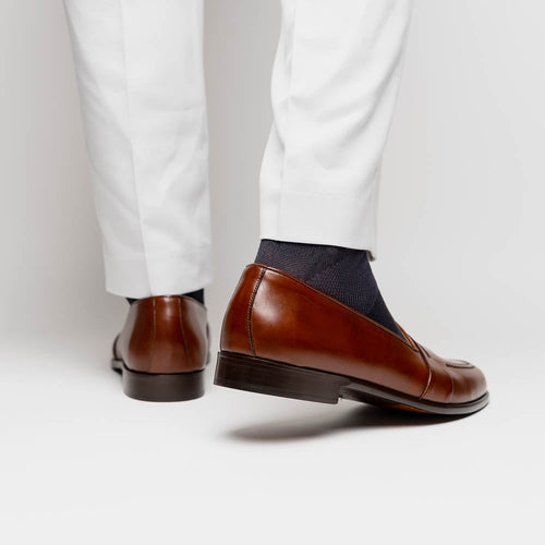Zelli Savannah Italian Calf Penny Loafer in Chili