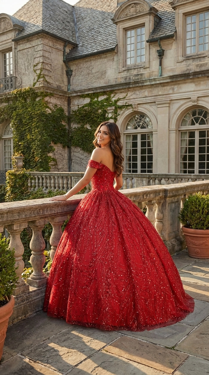 Layla K LK153 Corset Back Embellished Quinceanera Formal Ball Gown