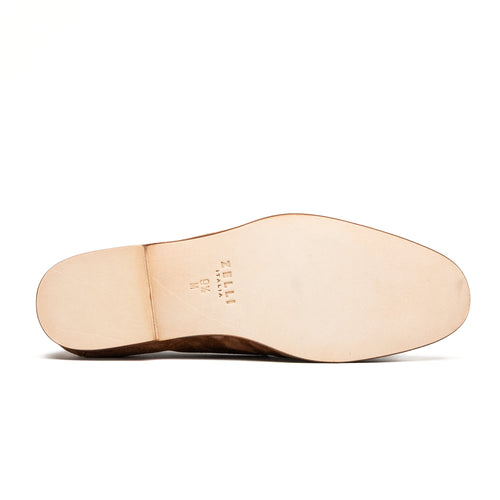 Zelli Bruno Brown Suede Loafer | Handcrafted Italian Dress Shoe
