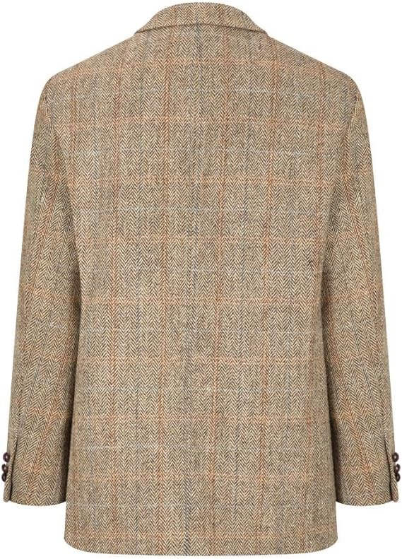 Walker and Hawkes Harris Tweed Blakemore Blazer for Men - Hand-Woven Wool Tweed Jacket with Polyester Lining, Regular Fit USA Men's Outlet