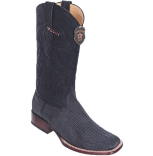 Men's Los Altos Teju Sanded Lizard Boots Wide Square Toe