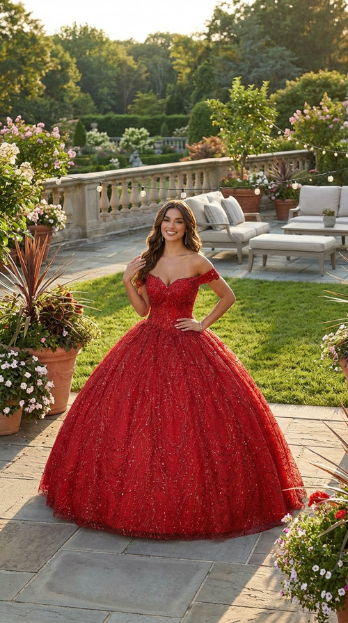 Layla K LK153 Corset Back Embellished Quinceanera Formal Ball Gown