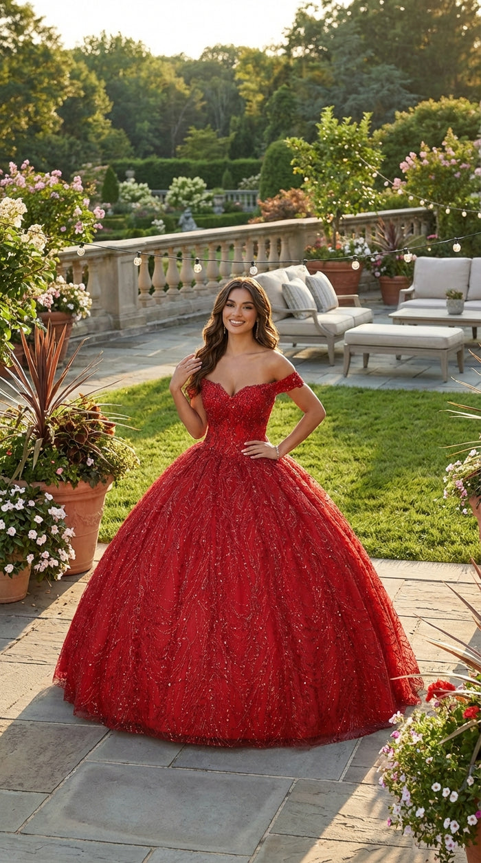 Layla K LK153 Corset Back Embellished Quinceanera Formal Ball Gown