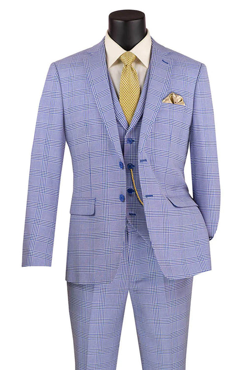 Beige Men's Slim Fit Paisley Wedding & Prom 2026 Suit - Shiny Finish by Vinci