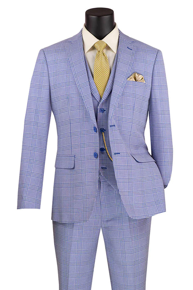 Beige Men's Slim Fit Paisley Wedding & Prom 2026 Suit - Shiny Finish by Vinci