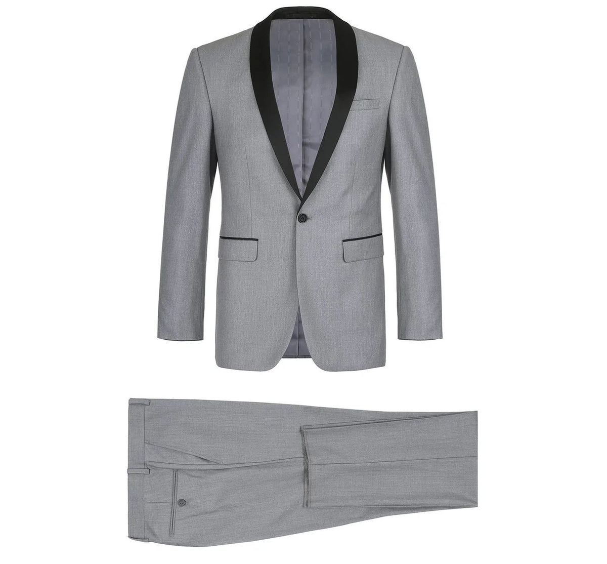 Renoir 202-2 Men's Slim Fit 2-Piece Shawl Lapel Slim Fit Tuxedo