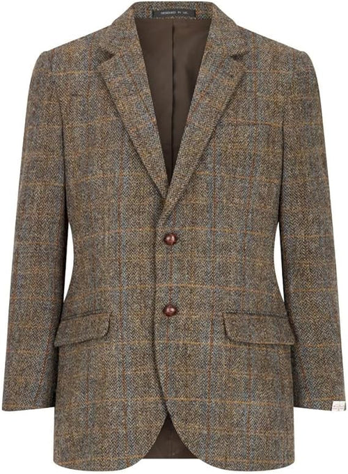 Walker and Hawkes Harris Tweed Blakemore Blazer for Men - Hand-Woven Wool Tweed Jacket with Polyester Lining, Regular Fit USA Men's Outlet