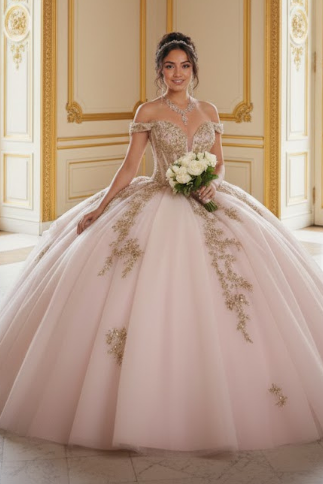 Quinceanera Dress Sweetheart Ruffles Sequin Prom Gown Germoso vestido - Vestidos de 15 años LK272