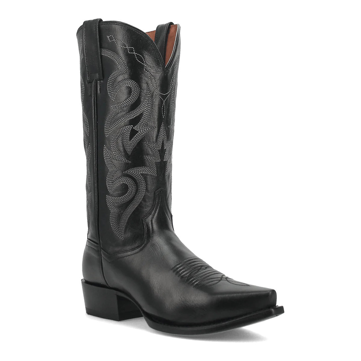 Dan Post Men's Milwaukee Leather Snip Toe Boots - Black by Dan Post Boots