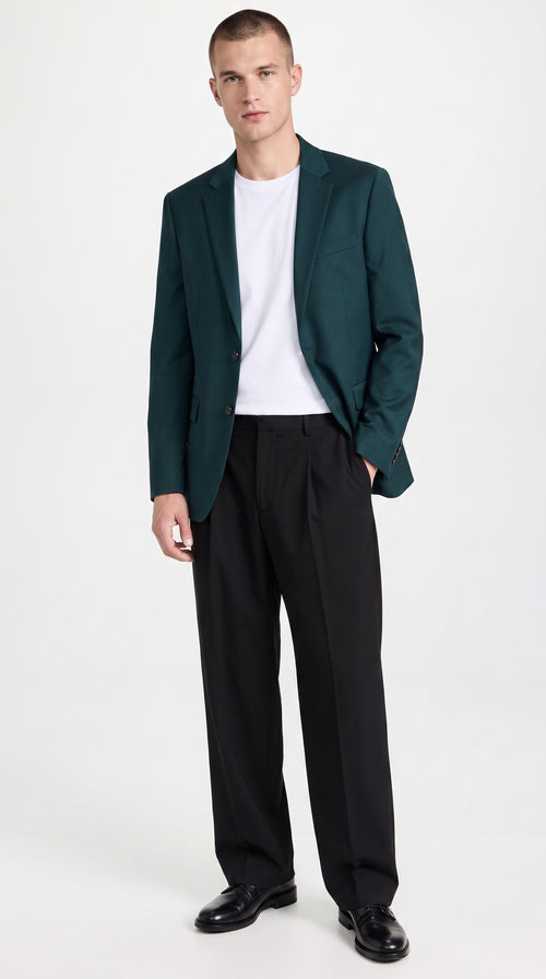 Men’s Dark Teal Blazer – Classic Fit Green Teal Sport Coat for Weddings, Business & Formal Wear