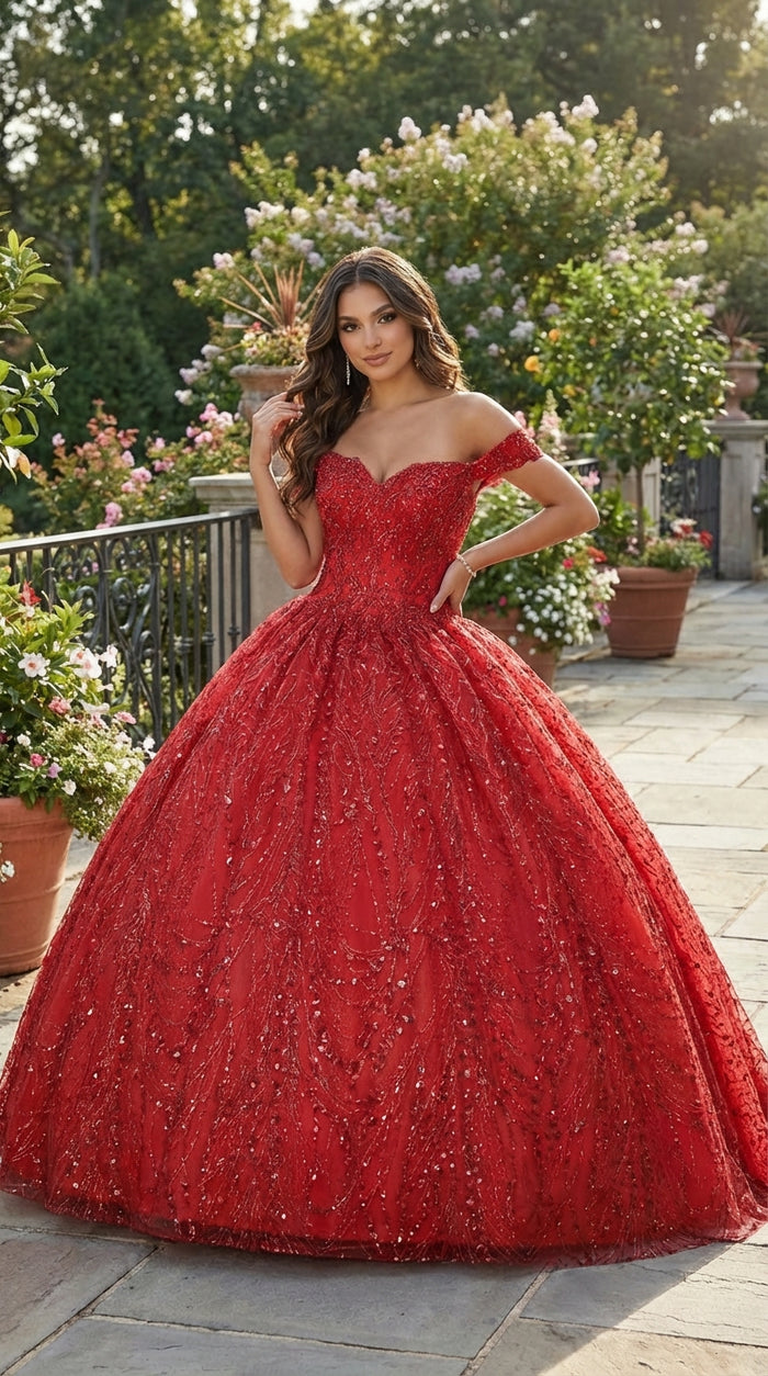 Layla K LK153 Corset Back Embellished Quinceanera Formal Ball Gown