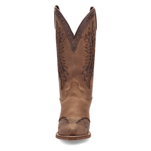 Laredo Coyote Creek Wide Calf Leather Boot - Rich Brown
