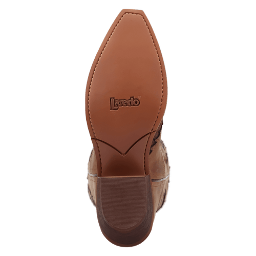 Laredo Coyote Creek Wide Calf Leather Boot - Rich Brown