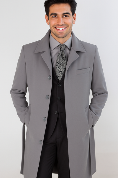 Men's Full Length Overcoat by Alberto Nardoni