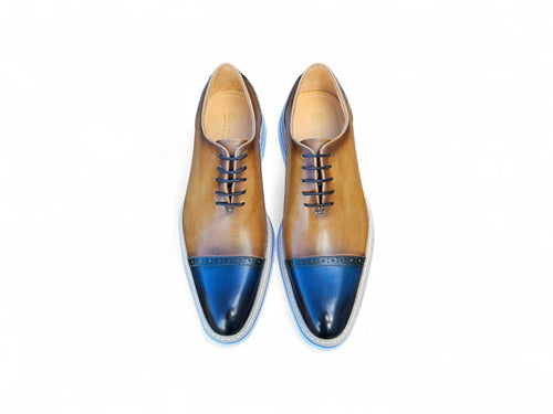 Carrucci Two Tone Cap toe Calfskin Oxford
