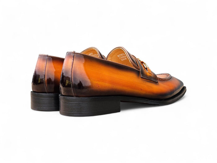 Carrucci Amber Patent Leather Chain Loafer
