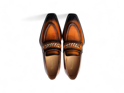 Carrucci Amber Patent Leather Chain Loafer