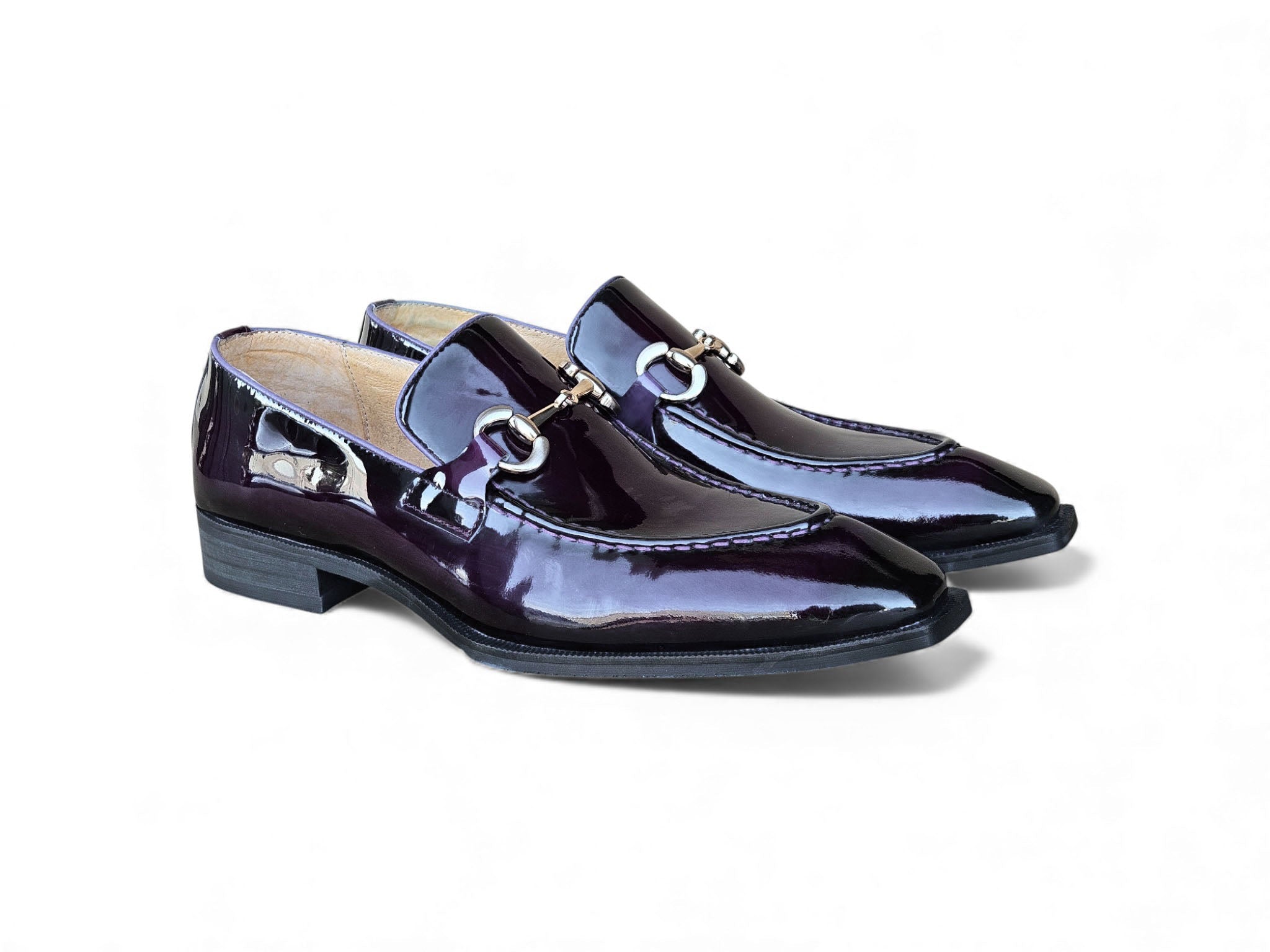 Patent Leather Buckle Loafer