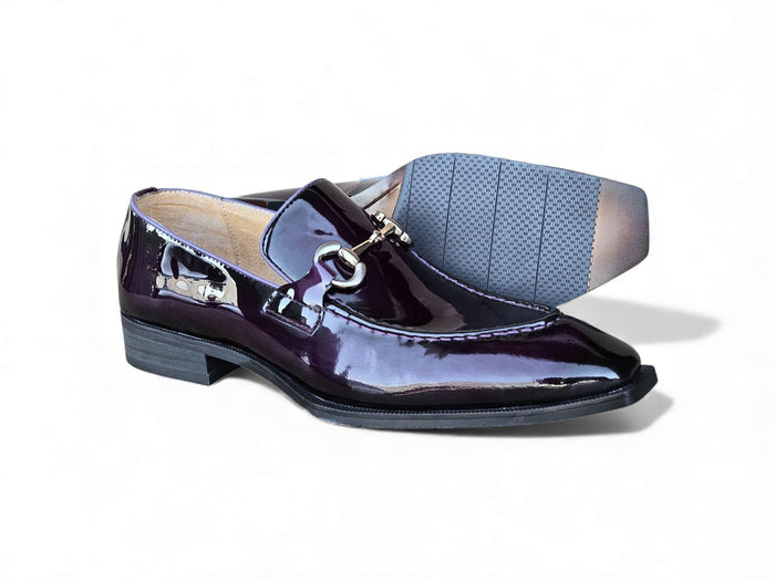 Carrucci Patent Leather Buckle Loafer