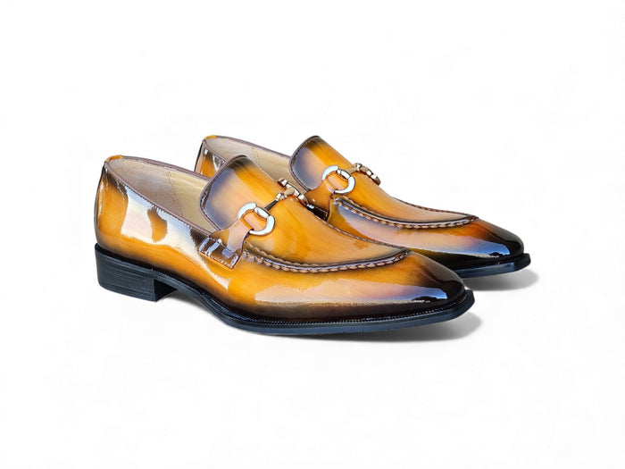 Carrucci Patent Leather Buckle Loafer