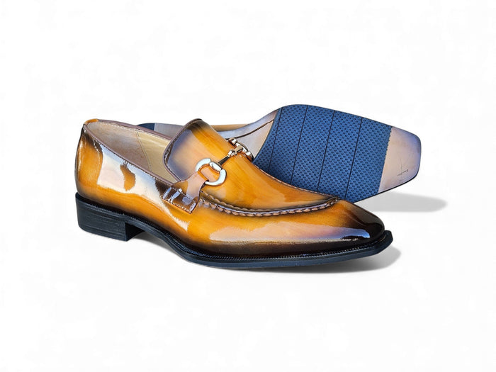 Carrucci Patent Leather Buckle Loafer