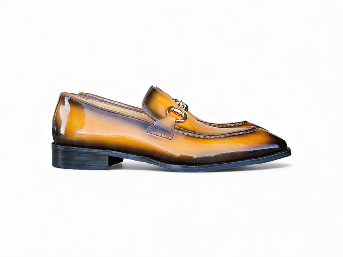 Carrucci Patent Leather Buckle Loafer