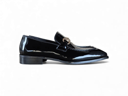 Patent Leather Buckle Loafer