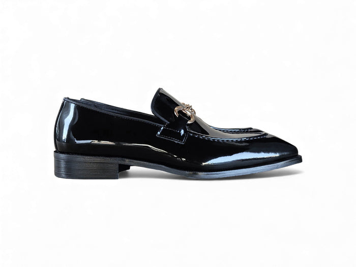 Carrucci Patent Leather Buckle Loafer