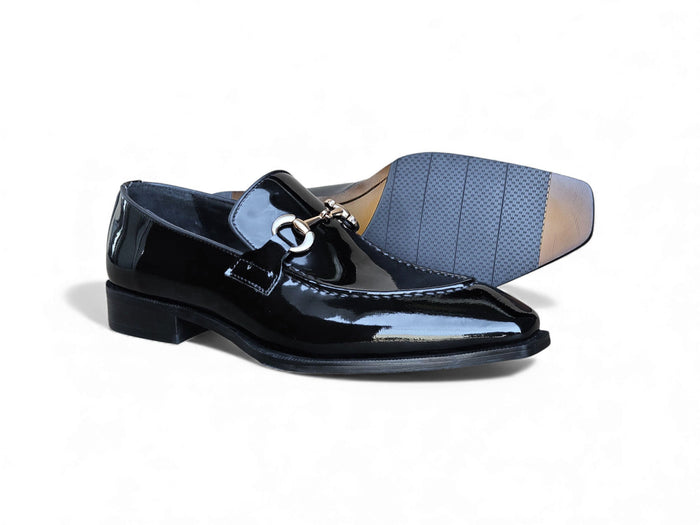 Carrucci Patent Leather Buckle Loafer