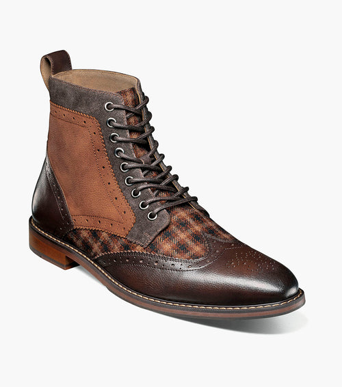 FINNEGAN Wingtip Lace Up Boot