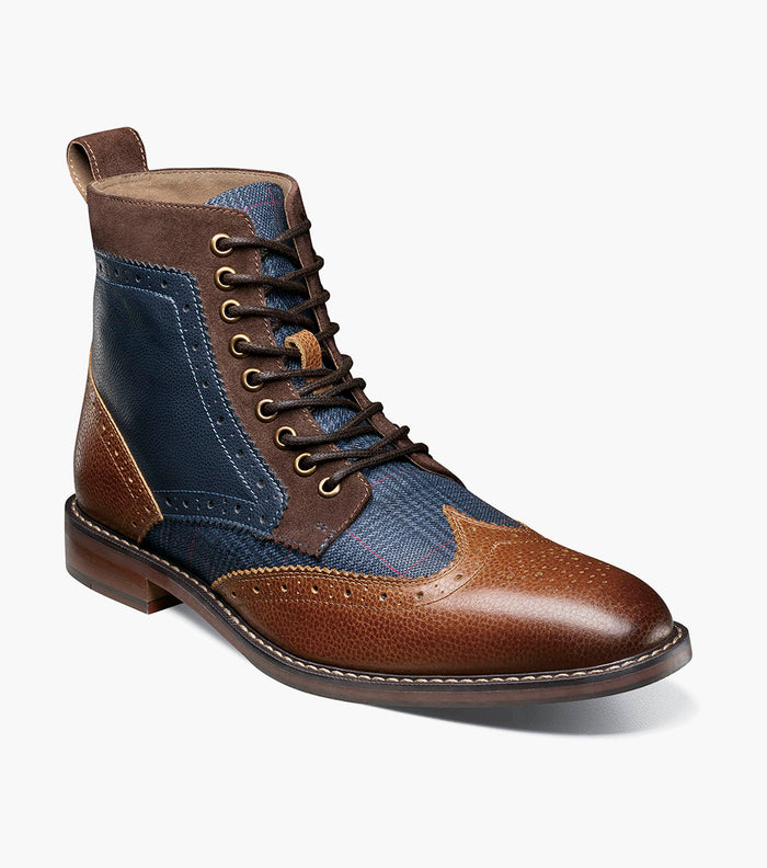 FINNEGAN Wingtip Lace Up Boot