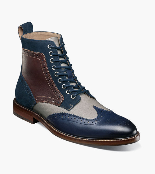 FINNEGAN Wingtip Lace Up Boot
