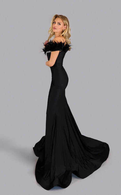 Jessica Angel JA2546 Off-Shoulder Mermaid Prom Formal Floor-Length Lace Dress