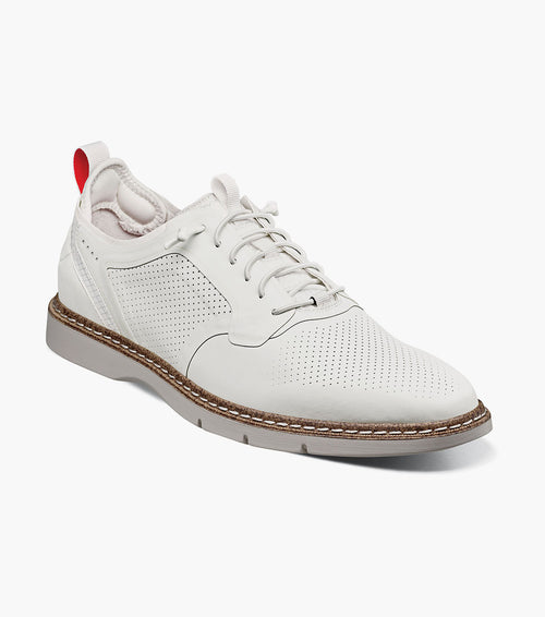 SYNCHRO Plain Toe Elastic Lace Up