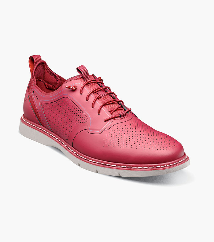 SYNCHRO Plain Toe Elastic Lace Up