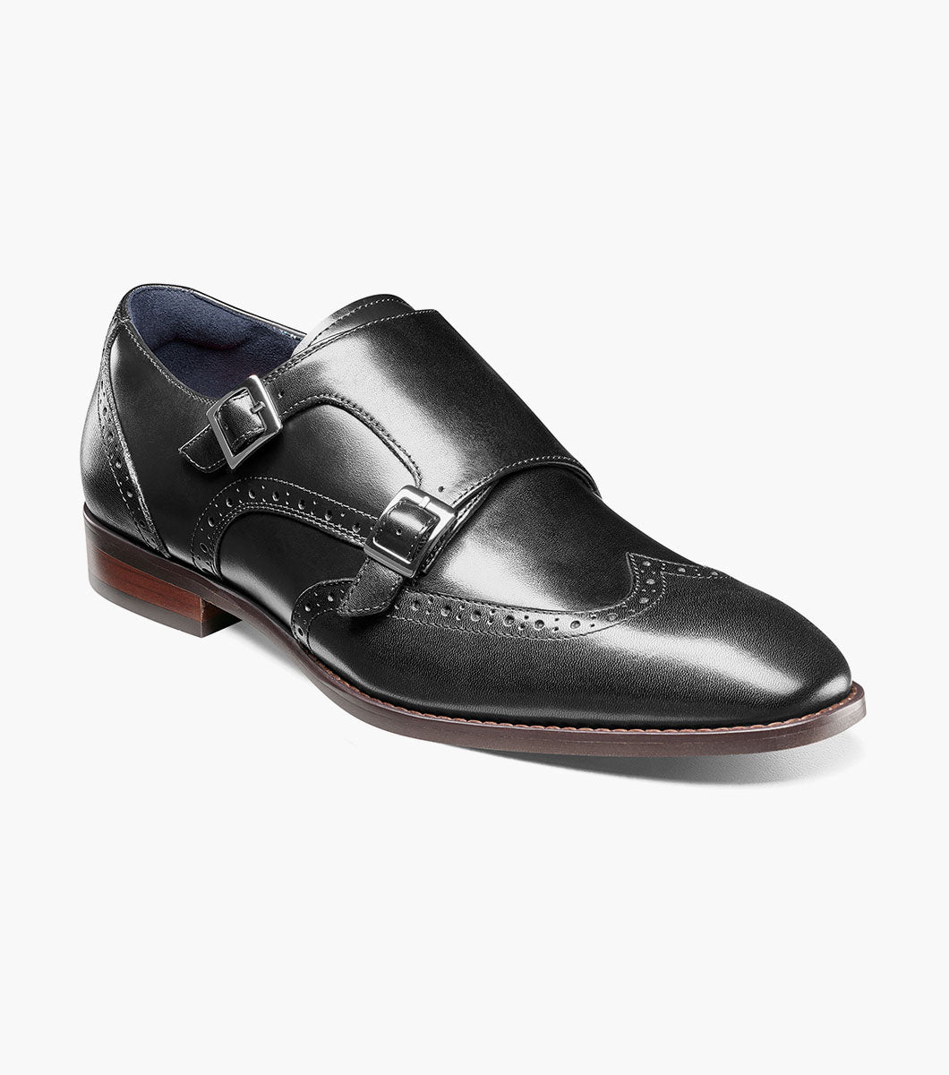 KARSON Wingtip Double Monk Strap