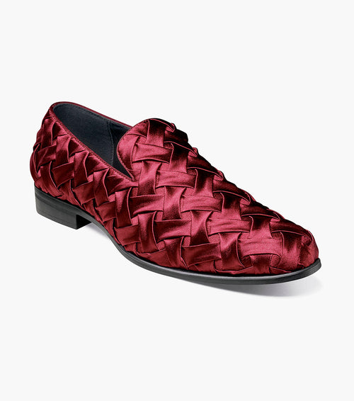 Stacy Adams Savoir Plain Toe Satin Slip On by Stacy Adams Shoes