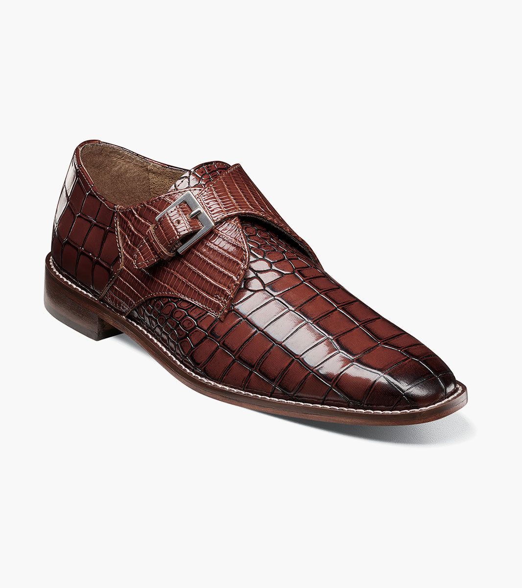 Stacy Adams Rapino Plain Toe Monk Strap by Stacy Adams Shoes