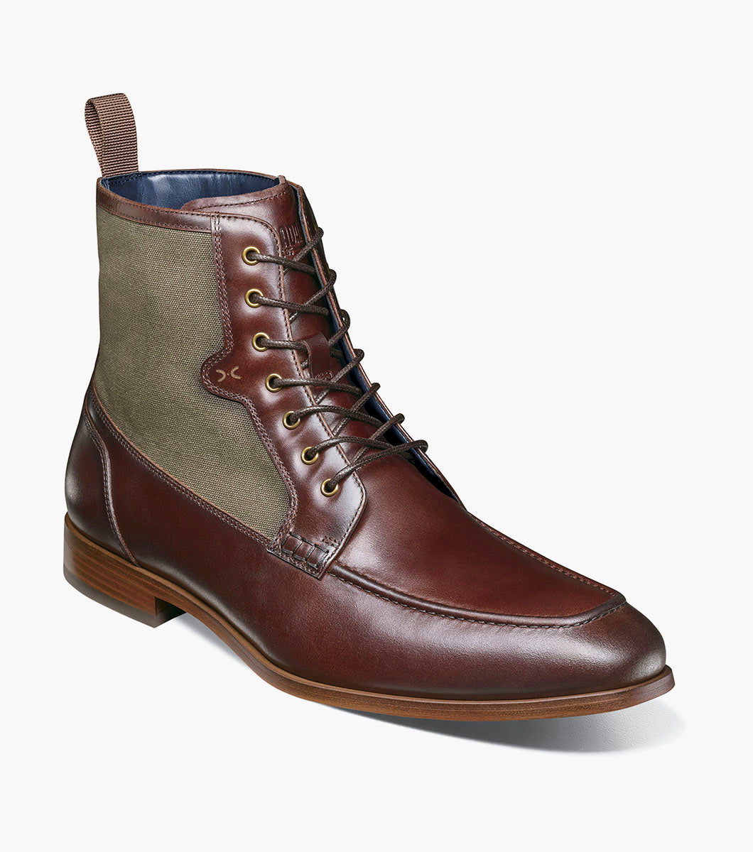 BRUMLEY Moc Toe Lace Up Boot